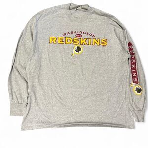 VTG XXL Y2K 90s Washington Red NFL Long Sleeve Guardians Football Promo Graphic